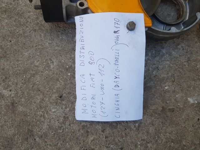 Modifica kit distribuzione a cinghia x Fiat 900cc