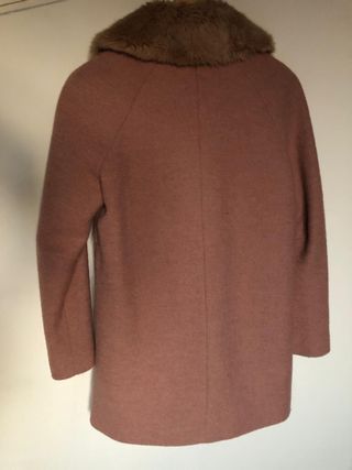 Abrigo rosa palo, talla M