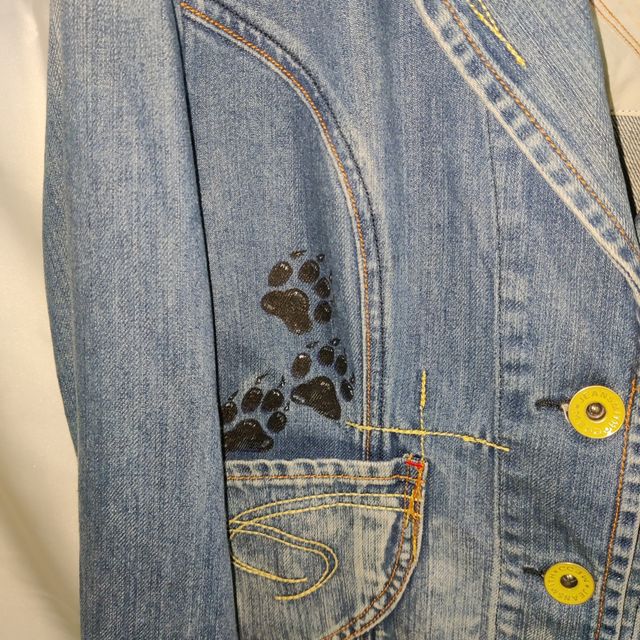 Giacca denim donna  handmade