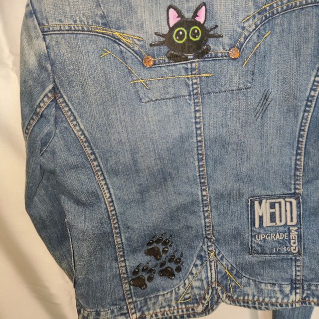 Giacca denim donna  handmade