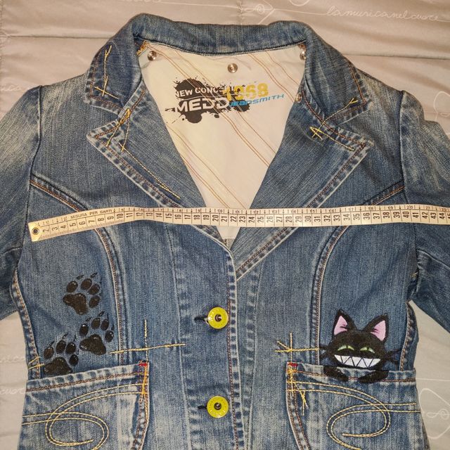 Giacca denim donna  handmade