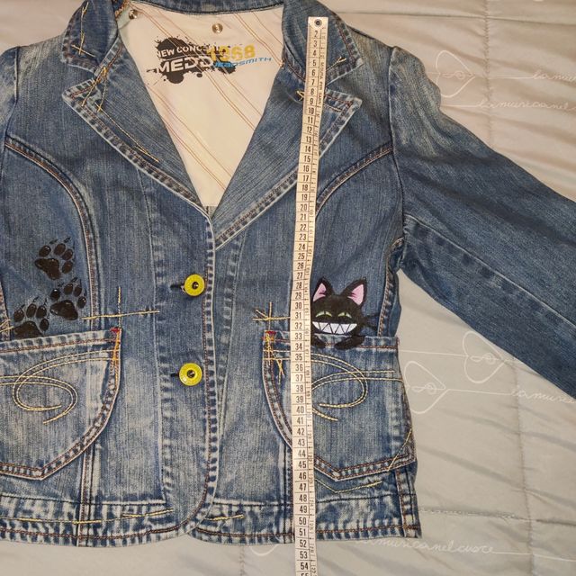 Giacca denim donna  handmade