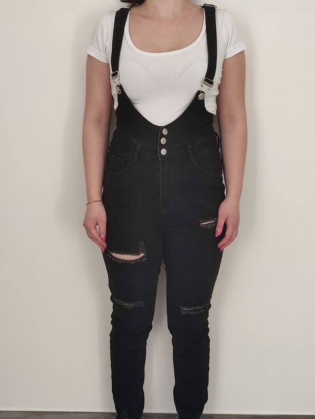 salopette nero jeans
