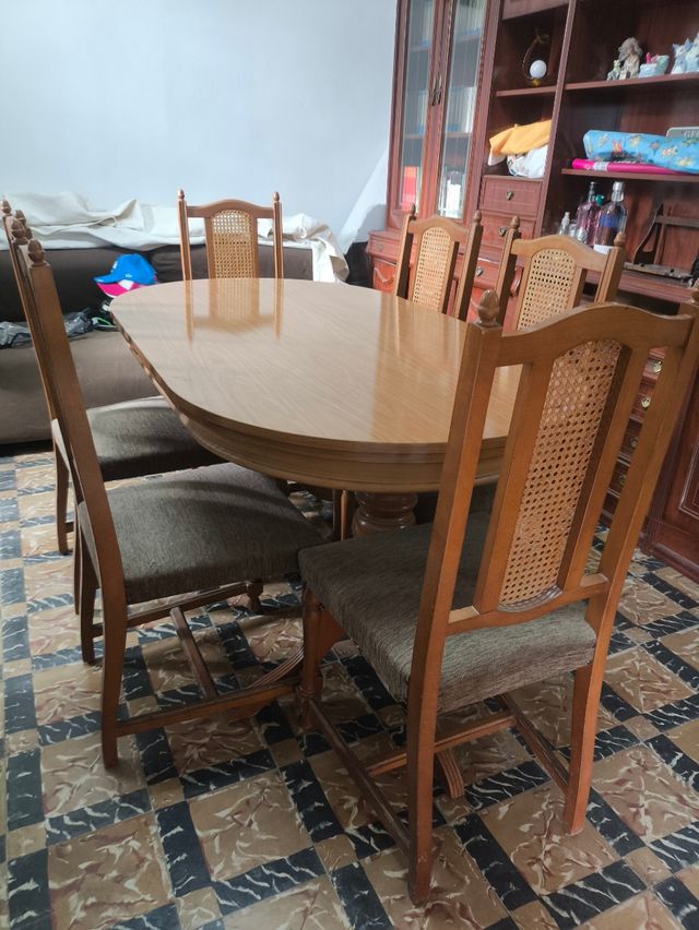 Mesa comedor con 6 sillas