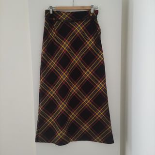 Falda maxi cuadros 