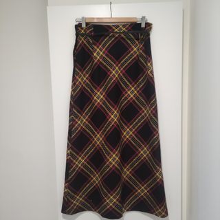 Falda maxi cuadros 