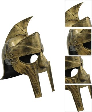 Casco Gladiador de Espartano para Adulto Dorado