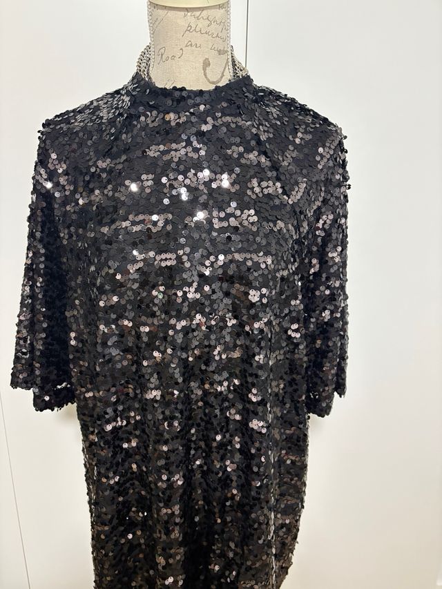 Abito nero in paillettes H&M