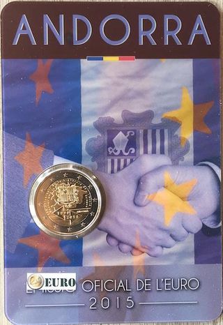 Moneda 2€ Andorra 2015 - Acuerdo Aduanero UE