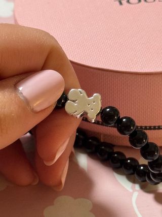 Pulsera de Tous plata y onix
