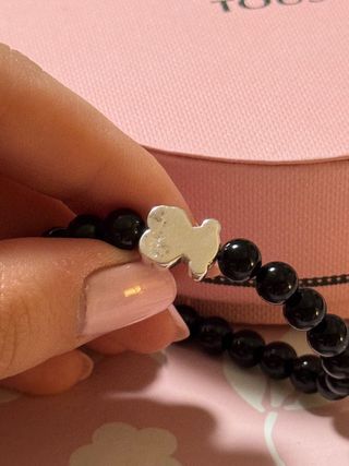 Pulsera de Tous plata y onix