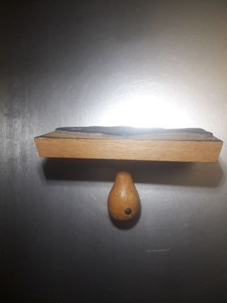 Estampa biología pez escola Alemania Oriental 1970