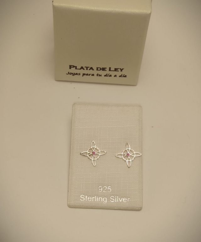 Pendientes nudo de bruja. Plata!