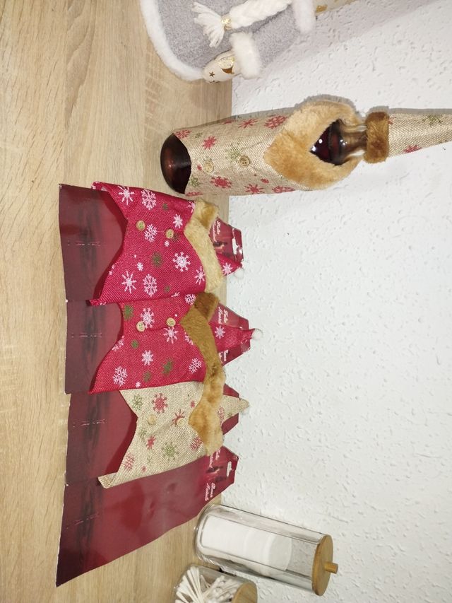 4 adorna botellas navidad