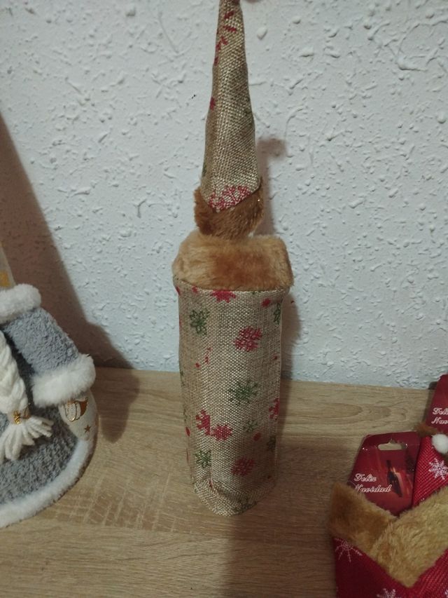 4 adorna botellas navidad