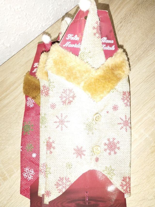 4 adorna botellas navidad