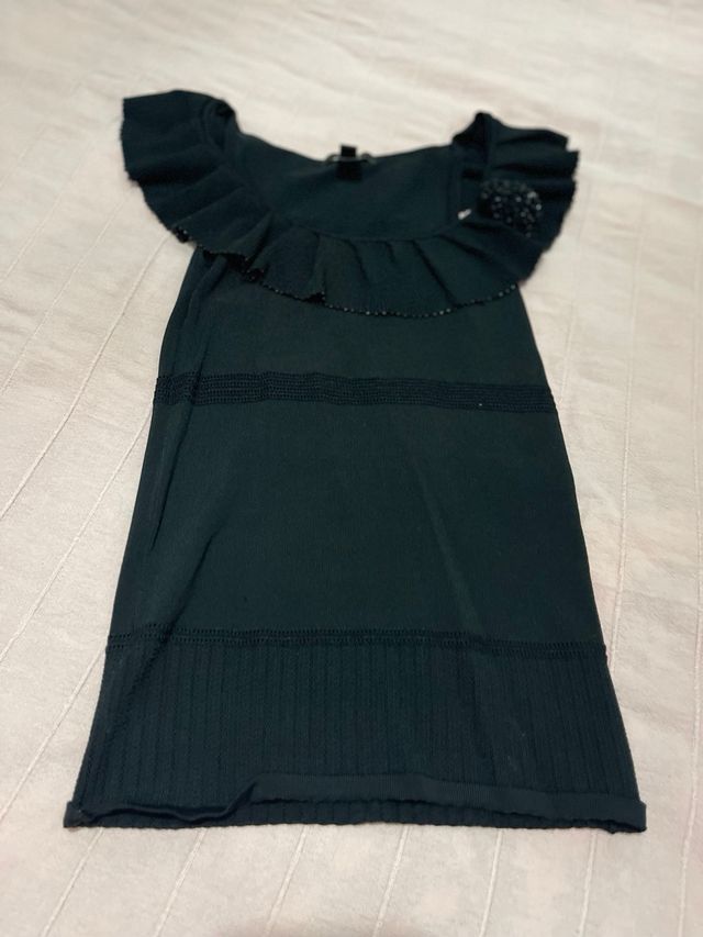 Camiseta de licra de Mango con flor decorativa