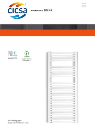 Radiador Toallero CICSA ZETA T