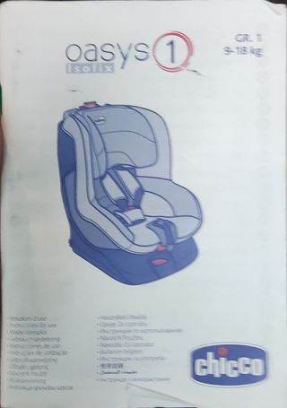 Grupo uno silla chico oasys 1 con isofix