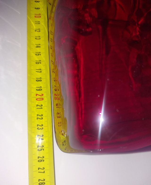 Vaso Murano h 27 cm in forma borsetta