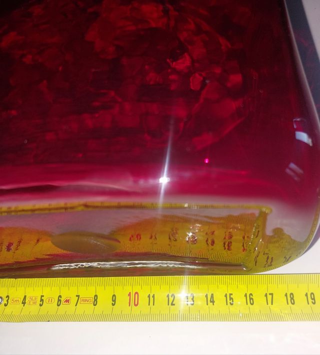 Vaso Murano h 27 cm in forma borsetta