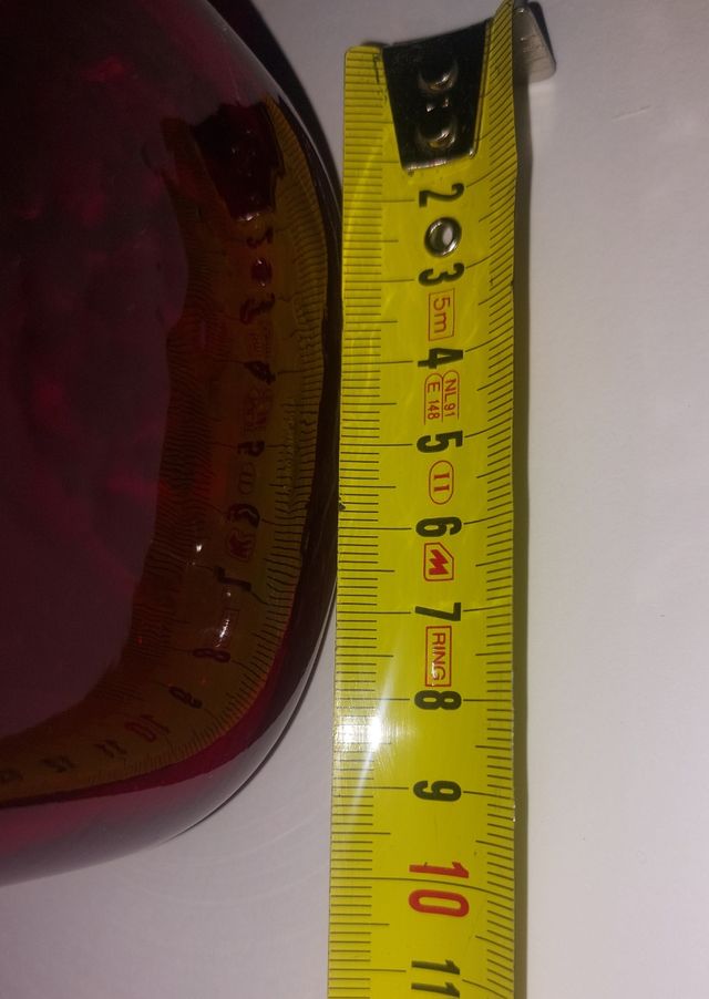 Vaso Murano h 27 cm in forma borsetta