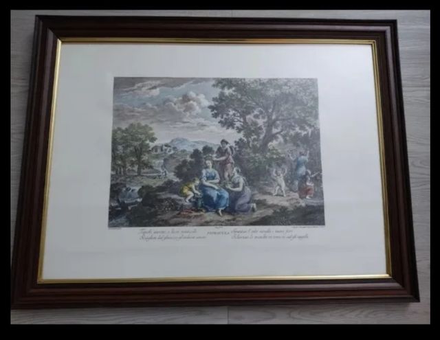 Cuadro con lamina de Giovanni volpato