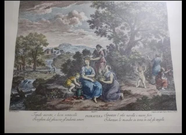 Cuadro con lamina de Giovanni volpato