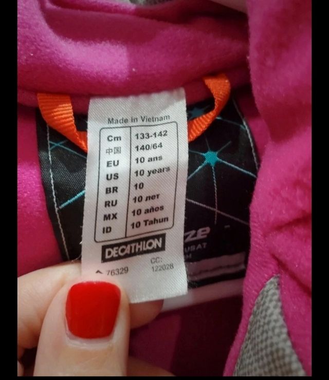 Abrigo nieve invierno de H&M