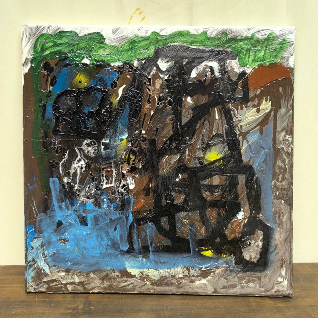 Quadro Arte Astratta • Smalto (44x44 cm)