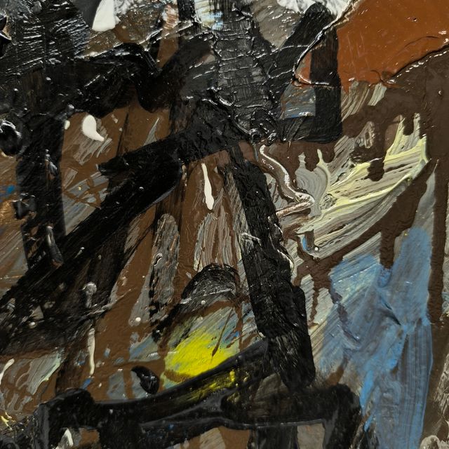 Quadro Arte Astratta • Smalto (44x44 cm)