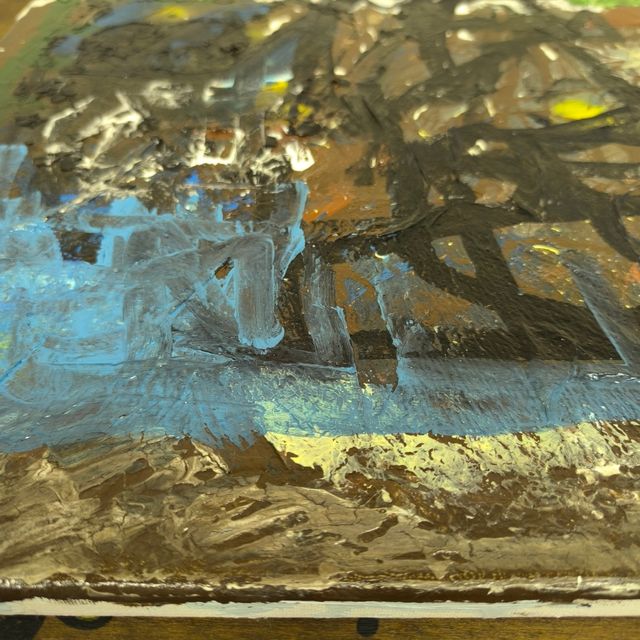 Quadro Arte Astratta • Smalto (44x44 cm)