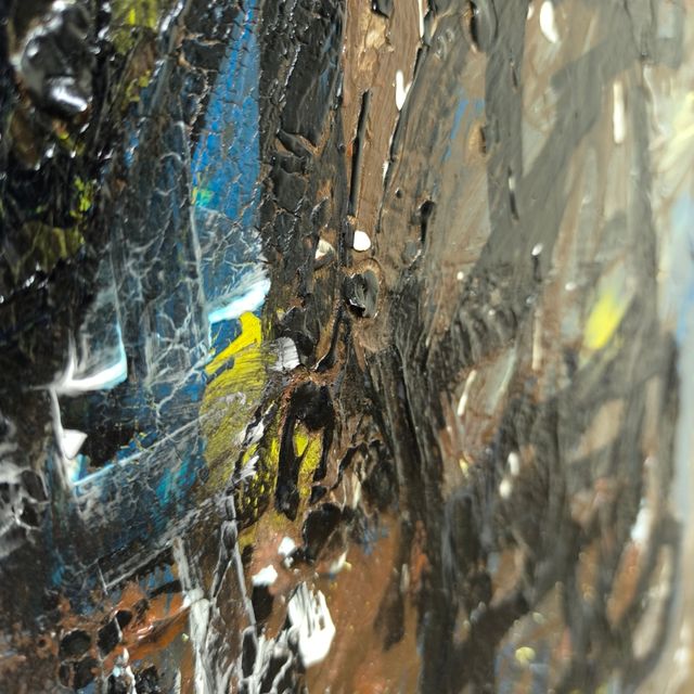 Quadro Arte Astratta • Smalto (44x44 cm)