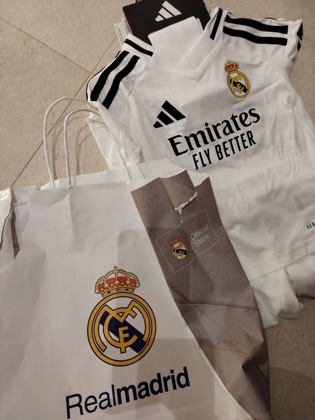 Equipación Real Madrid niño Original