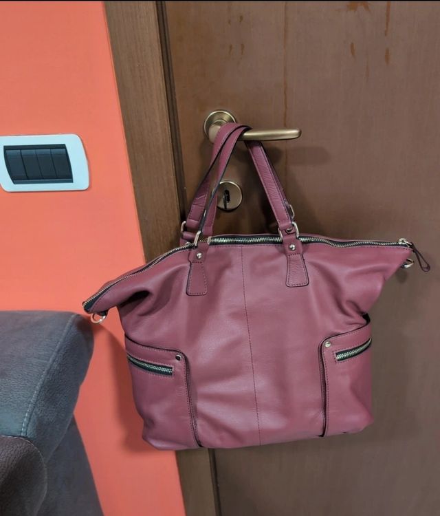 Borsa Tosca blu e portafoglio