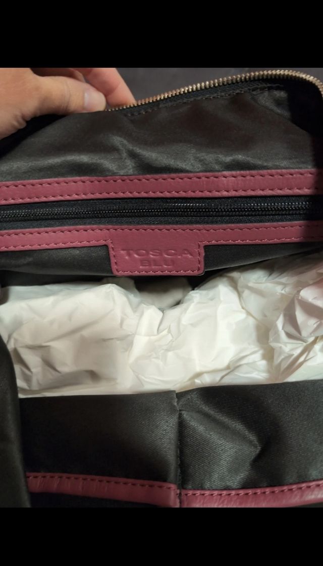 Borsa Tosca blu e portafoglio