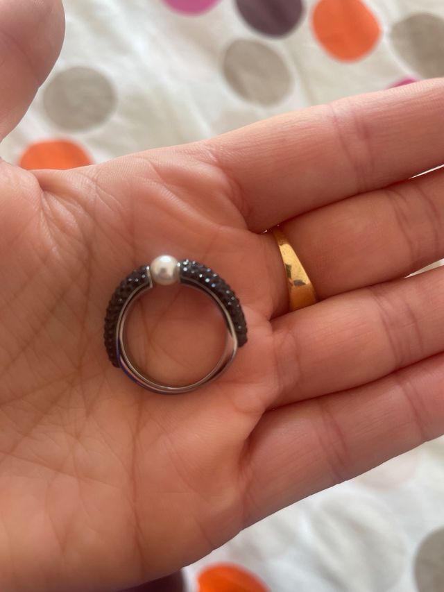 Anillo Swarovski con perla