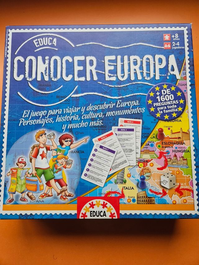 Juego de mesa.  Conocer europa