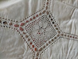 Vintage tovaglia uncinetto 180 x 120