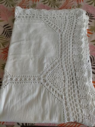 Vintage tovaglia uncinetto 180 x 120