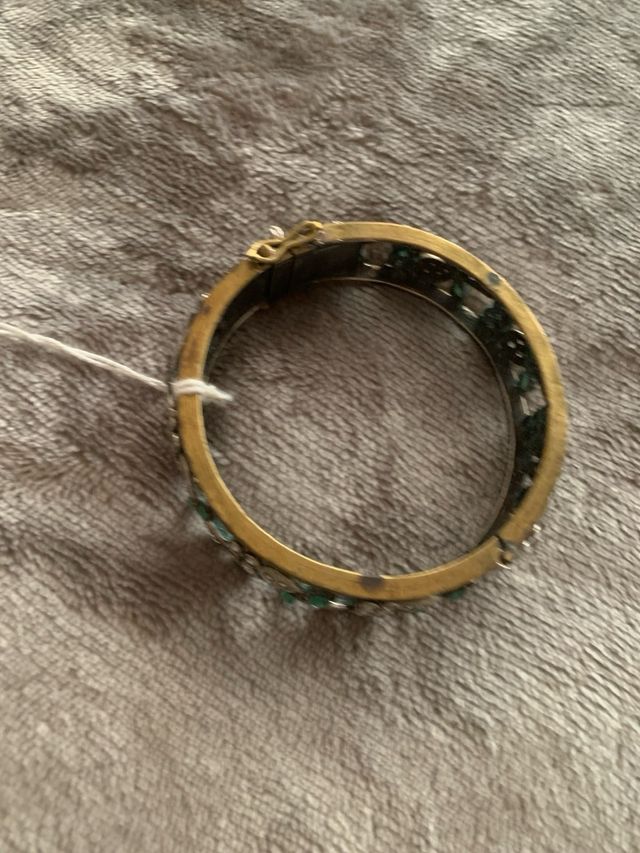 Pulsera plata y piedras