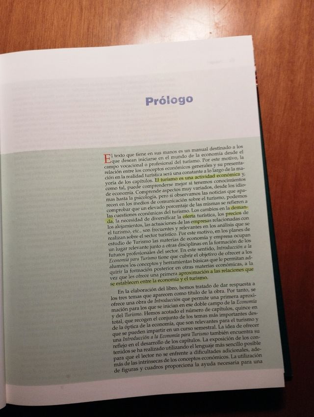 Introducción a la economía para turismo E