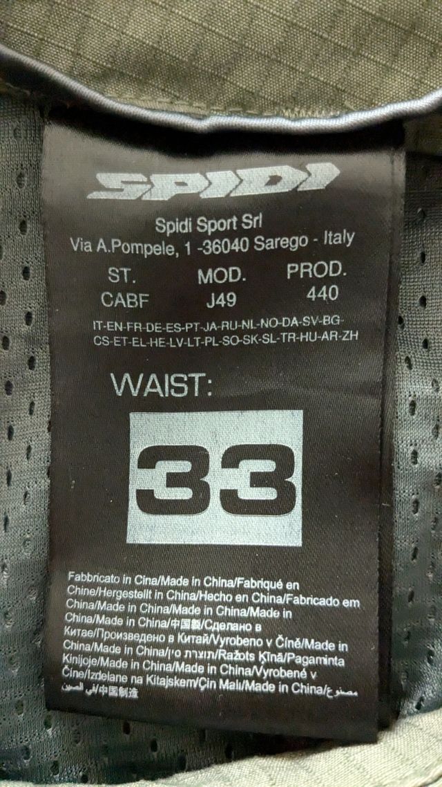 Pantalone moto Spidi Fatigue Militar 