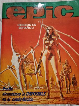 REVISTA EPIC 1982: 3 UNICOS NUMEROS DISTRINOVEL.
