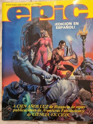 REVISTA EPIC 1982: 3 UNICOS NUMEROS DISTRINOVEL.