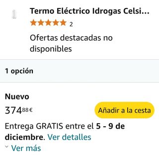 Termo Eléctrico IDROGAS CELSIOR TV50