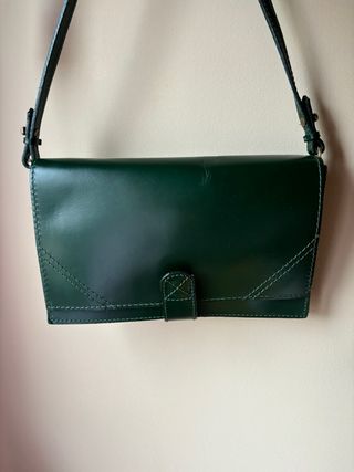 Bolso piel verde