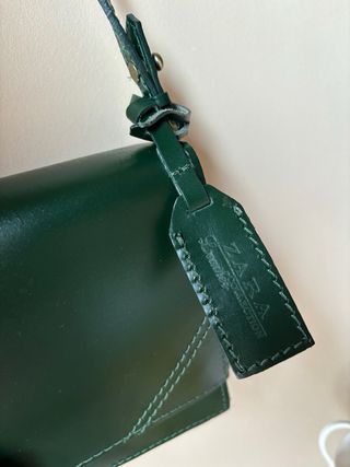 Bolso piel verde