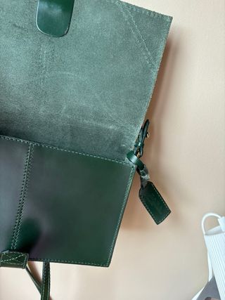 Bolso piel verde