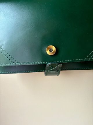 Bolso piel verde